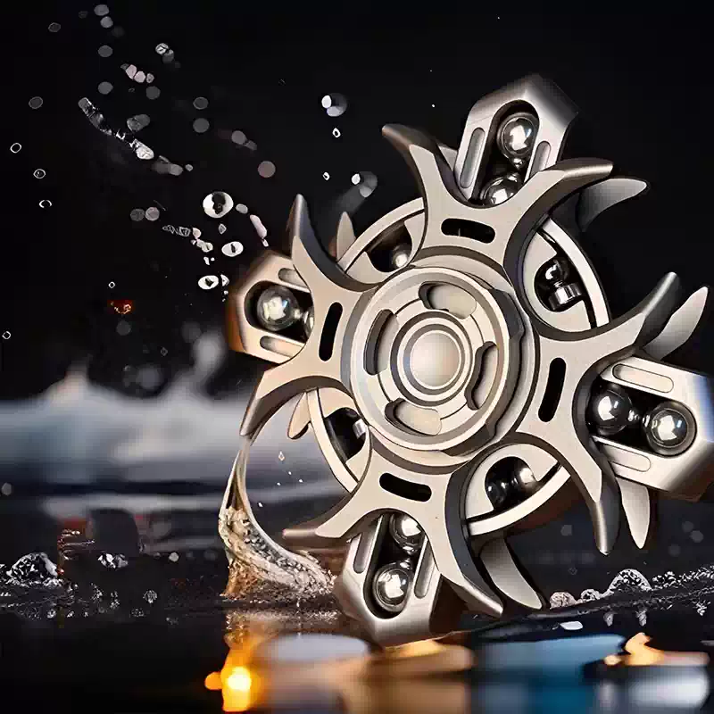 Titanium Fidget Spinner – Tuning Fork Linkage for Desk Breaks, Collecting, And Tactile