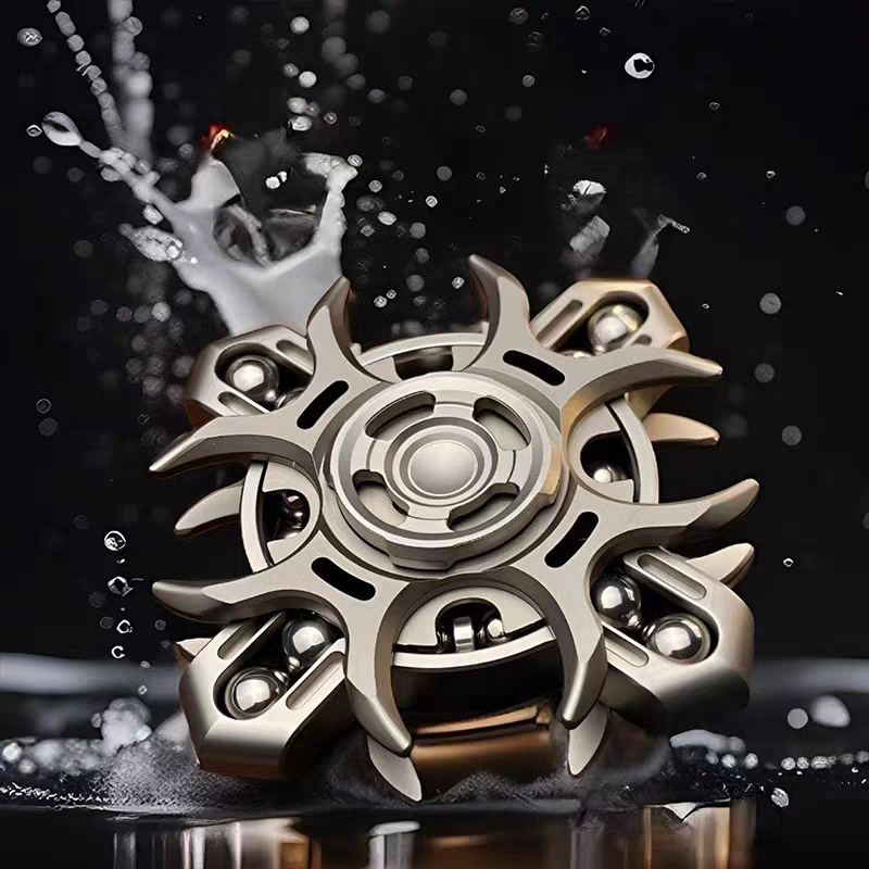 Titanium Fidget Spinner – Tuning Fork Linkage for Desk Breaks, Collecting, And Tactile