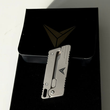 Titanium Fidget Toy – VOLOS Flick Ninja Gravity Knife with Alloy EDC Blade