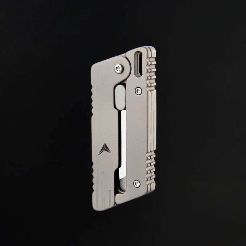Titanium Fidget Toy – VOLOS Flick Ninja Gravity Knife with Alloy EDC Blade