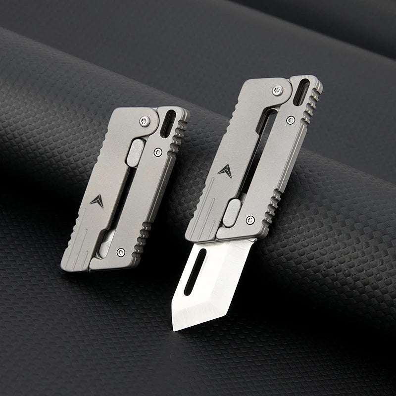 Titanium Fidget Toy – VOLOS Flick Ninja Gravity Knife with Alloy EDC Blade