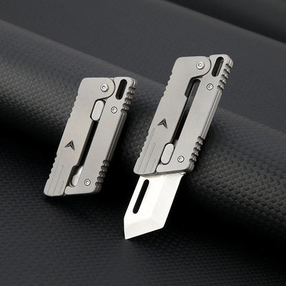 Titanium Fidget Toy – VOLOS Flick Ninja Gravity Knife with Alloy EDC Blade