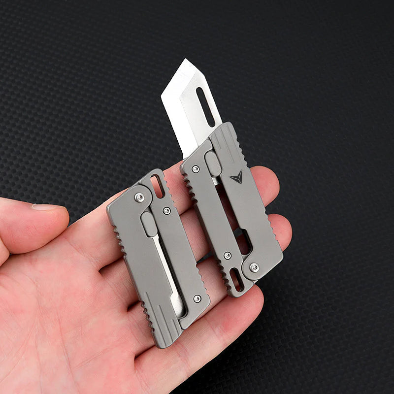 Titanium Fidget Toy – VOLOS Flick Ninja Gravity Knife with Alloy EDC Blade