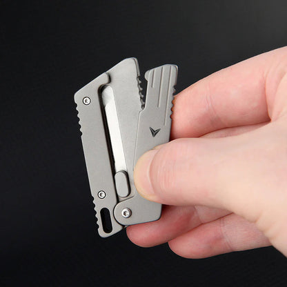 Titanium Fidget Toy – VOLOS Flick Ninja Gravity Knife with Alloy EDC Blade