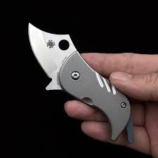 Titanium Folding Knife – Bitelock Mini EDC with 9Cr18MoV Steel & TC4