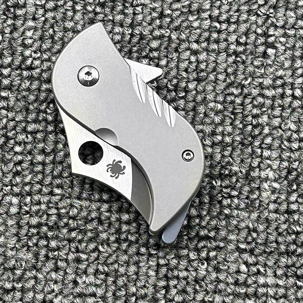 Titanium Folding Knife – Bitelock Mini EDC with 9Cr18MoV Steel & TC4