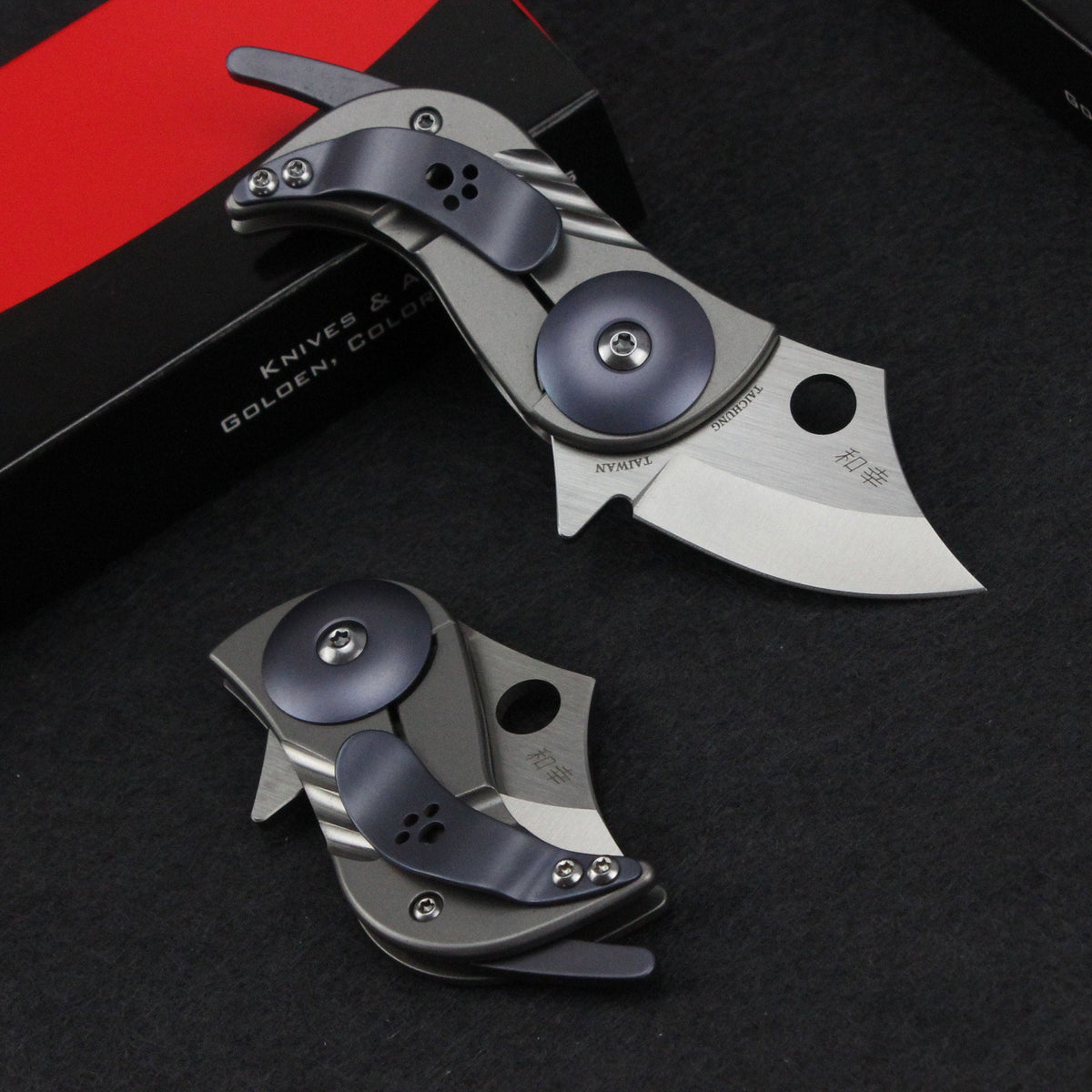 Titanium Folding Knife – Bitelock Mini EDC with 9Cr18MoV Steel & TC4
