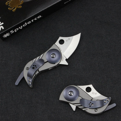 Titanium Folding Knife – Bitelock Mini EDC with 9Cr18MoV Steel & TC4