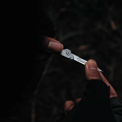 Titanium Folding Knife – Scalpel GR5 Micro Replaceable Blade EDC TSA Compliant Travel