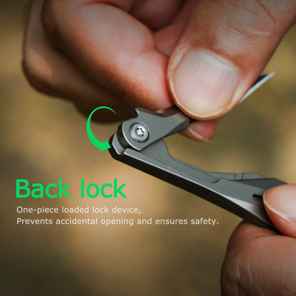 Titanium Folding Knife – Scalpel GR5 Micro Replaceable Blade EDC TSA Compliant Travel