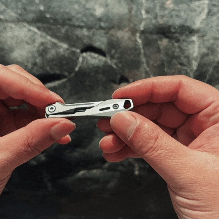 Titanium Folding Knife – Scalpel GR5 Micro Replaceable Blade EDC TSA Compliant Travel