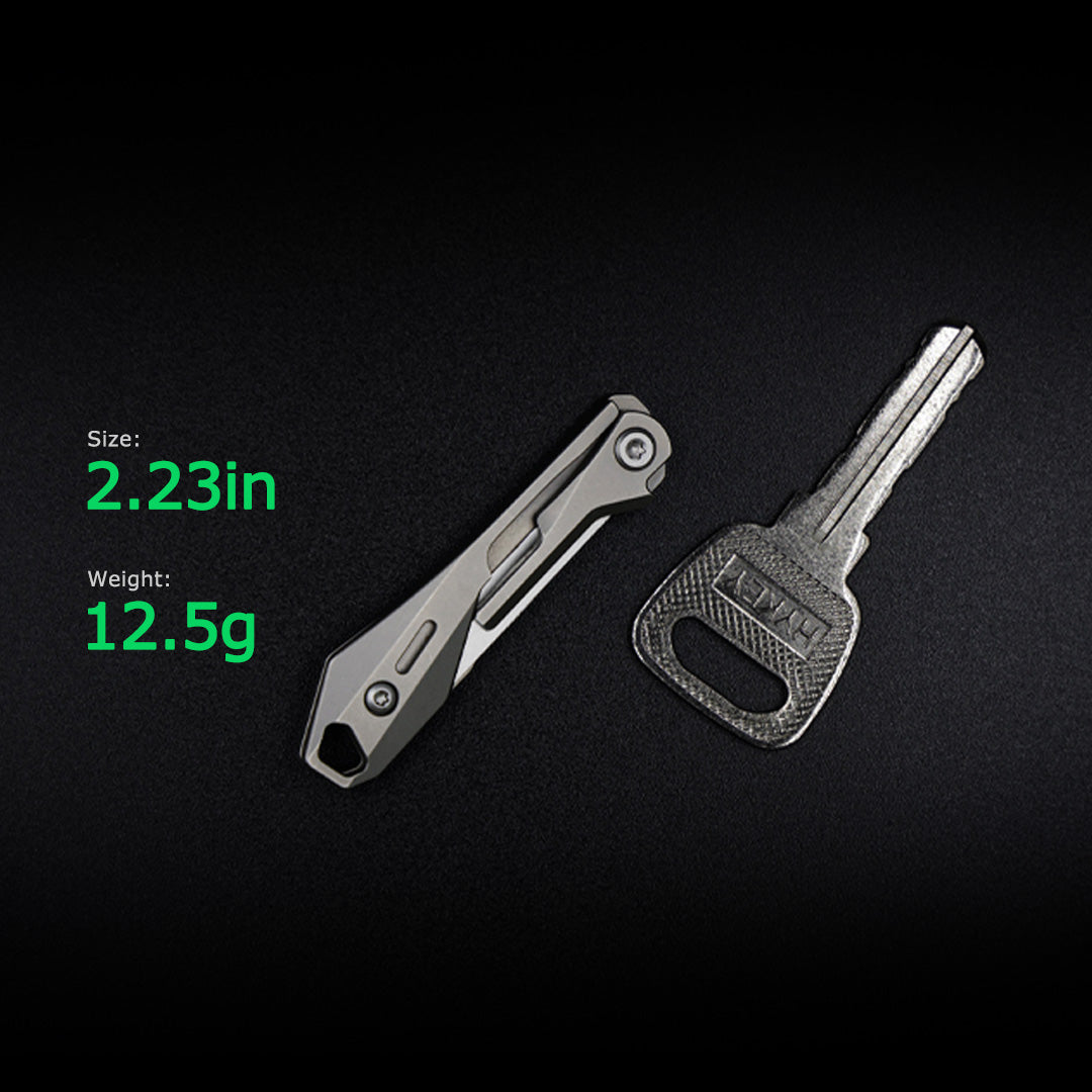 Titanium Folding Knife – Scalpel GR5 Micro Replaceable Blade EDC TSA Compliant Travel
