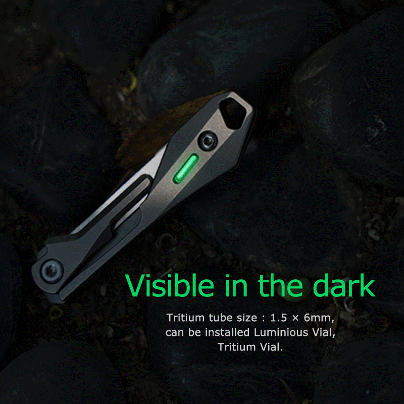 Titanium Folding Knife – Scalpel GR5 Micro Replaceable Blade EDC TSA Compliant Travel