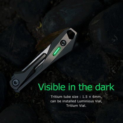 Titanium Folding Knife – Scalpel GR5 Micro Replaceable Blade EDC TSA Compliant Travel