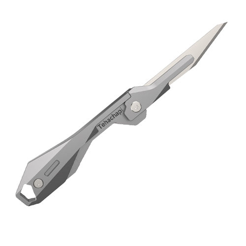 Titanium Folding Knife – Scalpel GR5 Micro Replaceable Blade EDC TSA Compliant Travel