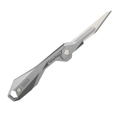 Titanium Folding Knife – Scalpel GR5 Micro Replaceable Blade EDC TSA Compliant Travel