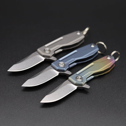 Titanium Folding Knife – Talon-X Speedster with Ultra-Portable Keychain EDC