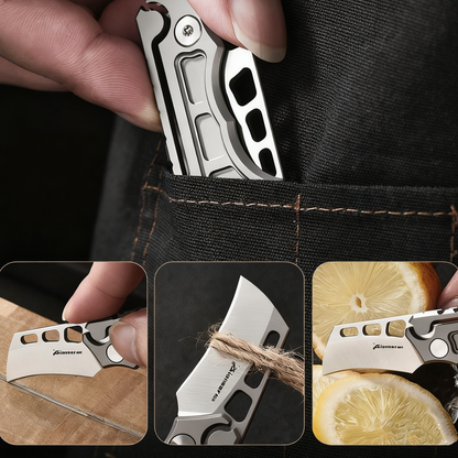 Titanium Folding Knife – Titan Claw Mini EDC with 14C28N Steel & GR5 Handle