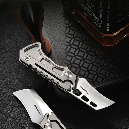 Titanium Folding Knife – Titan Claw Mini EDC with 14C28N Steel & GR5 Handle