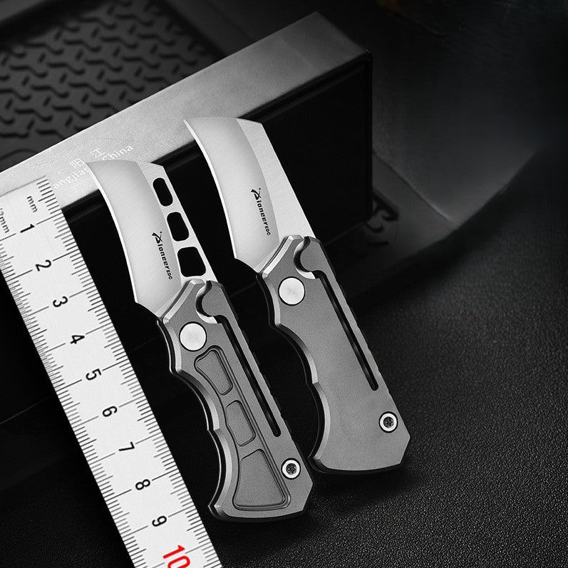 Titanium Folding Knife – Titan Claw Mini EDC with 14C28N Steel & GR5 Handle