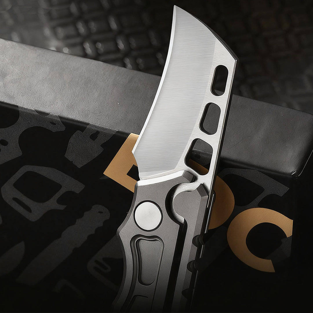Titanium Folding Knife – Titan Claw Mini EDC with 14C28N Steel & GR5 Handle