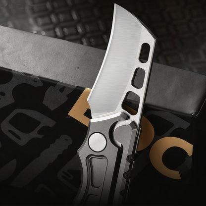 Titanium Folding Knife – Titan Claw Mini EDC with 14C28N Steel & GR5 Handle