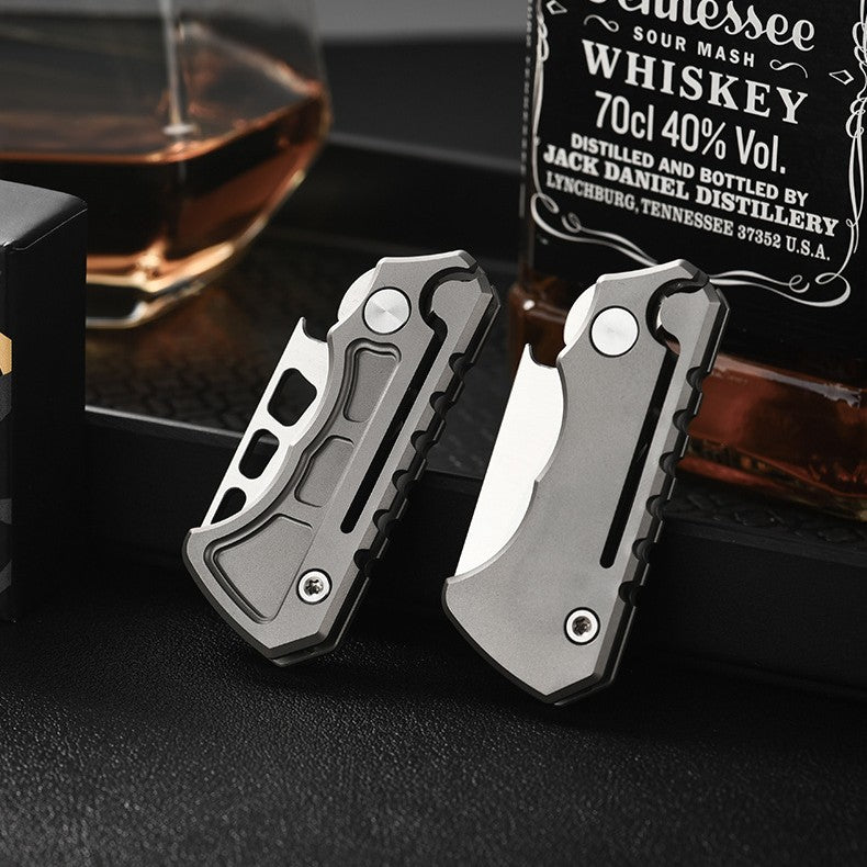 Titanium Folding Knife – Titan Claw Mini EDC with 14C28N Steel & GR5 Handle