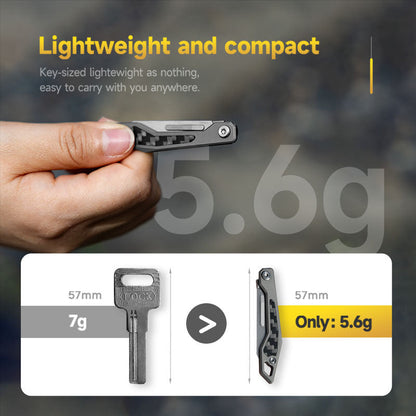 Titanium Folding Knife – WaspArmor Blade Micro Scalpel with Surgical Blade EDC Keychain