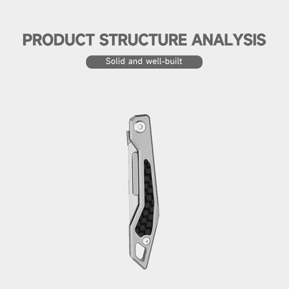 Titanium Folding Knife – WaspArmor Blade Micro Scalpel with Surgical Blade EDC Keychain