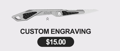 Titanium Folding Knife – WaspArmor Blade Micro Scalpel with Surgical Blade EDC Keychain