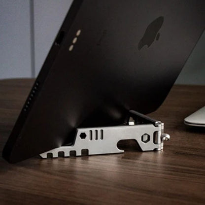 Titanium Folding Phone Stand – AceStand Foldable EDC with Multi-Functional Portable