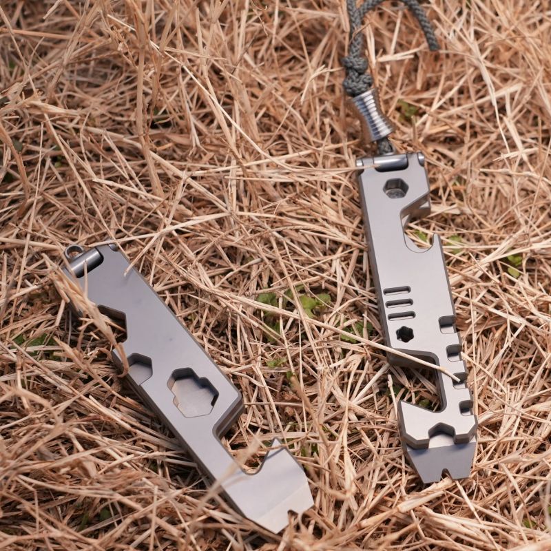 Titanium Folding Phone Stand – AceStand Foldable EDC with Multi-Functional Portable