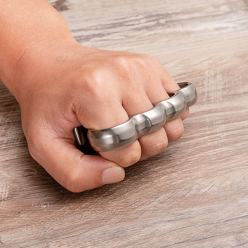Titanium Four Finger Knuckles – Lincoln Style Stonewash Vintage Design