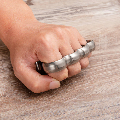 Titanium Four Finger Knuckles – Lincoln Style Stonewash Vintage Design