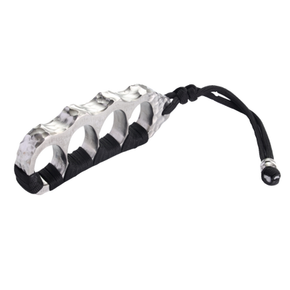 Titanium Knuckles – Brass Hand-Hammered Crater CNC One-Piece Self-Defense EDC Duster