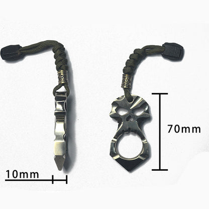 Titanium Skull Four-Finger Weight – Aerospace Grade Alloy Lightweight EDC Collectible 40g 8038