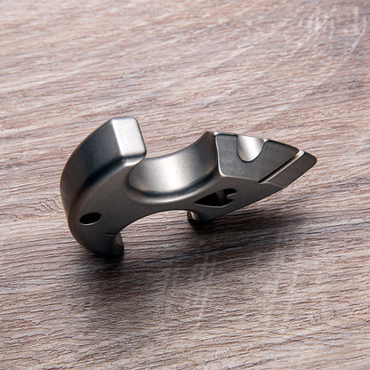 Titanium Knuckles – TC4 Ultra-Thick Push Dagger Ring with Sandblasted 15mm Lightweight