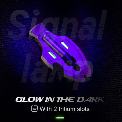 Titanium Pendant – Flounder 1.0 EDC with Multi-Tool with Pen & Firestarter