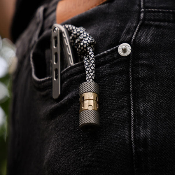 Titanium Pendant – ScrewMaster EDC with Lanyard Bead for Desk Breaks, Collecting