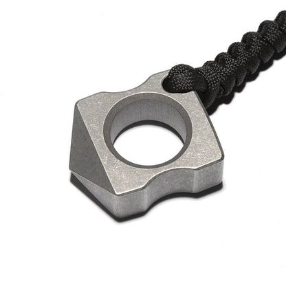 Titanium Two-Finger Ring – Window Breaker EDC Emergency Tool Collectible 15g
