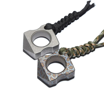 Titanium Two-Finger Ring – Window Breaker EDC Emergency Tool Collectible 15g