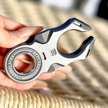 TC21 Titanium Single-Finger Ring Weight – Qianniuwei Aerospace Grade EDC Collectible 111g  8038