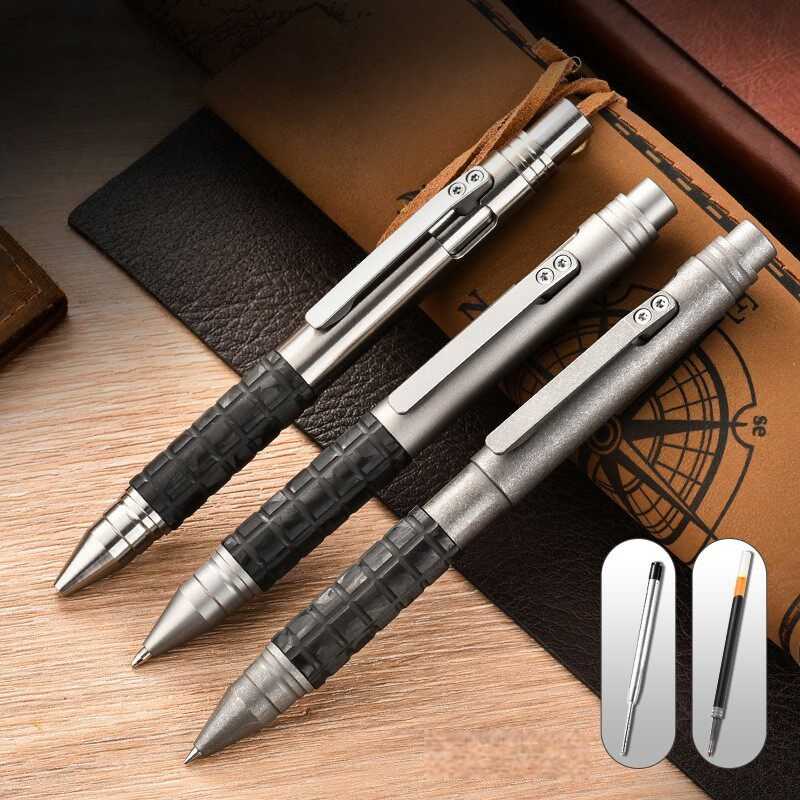 Titanium Tactical Pen – Multi-Function EDC Writing & Self-Defense Tool