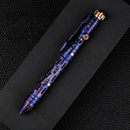 Titanium Tactical Pen – TITANER with Mech EDC Multi-Tool with Fidget Spinner