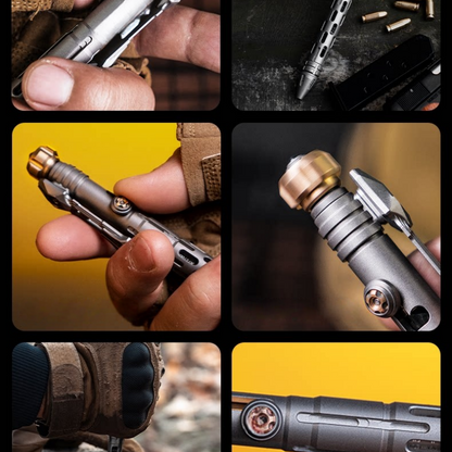 Titanium Tactical Pen – TITANER with Mech EDC Multi-Tool with Fidget Spinner