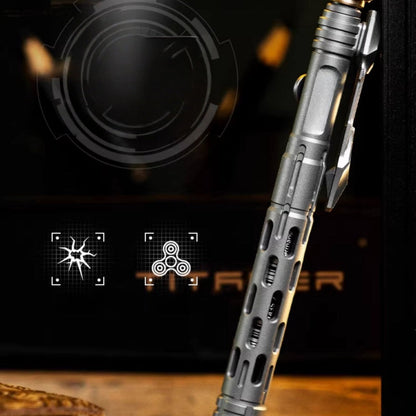 Titanium Tactical Pen – TITANER with Mech EDC Multi-Tool with Fidget Spinner