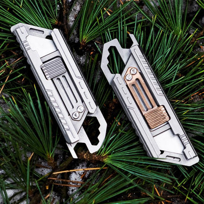Titanium Utility Knife – SliceCard with Credit Card Size 9-in-1 EDC Multitool