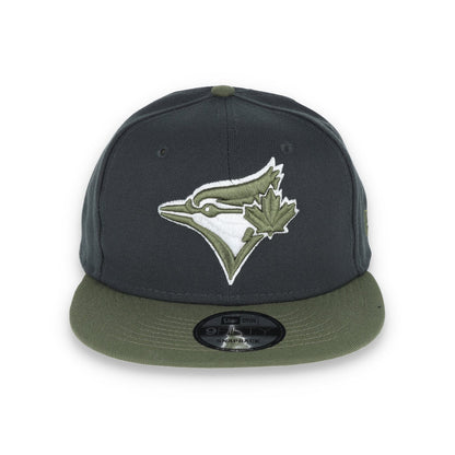New Era Toronto Blue Jays 2-Tone Color Pack 9FIFTY Snapback Hat-Grey/Olive