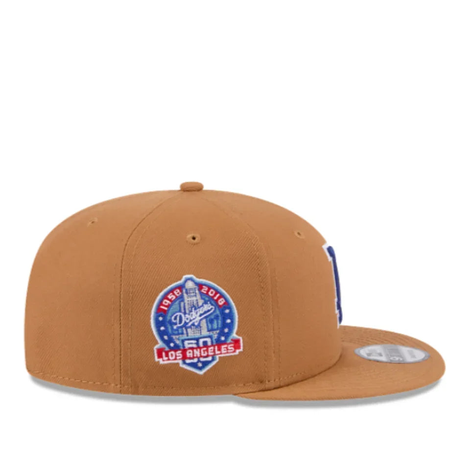 New Era Los Angeles Dodgers Color Pack 9FIFTY Snapback Hat-Light Bronze