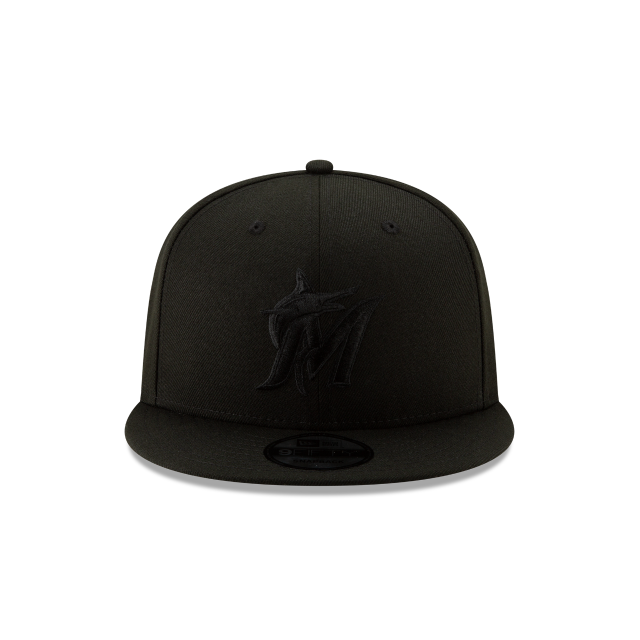 New Era Miami Marlins Basic 9FIFTY Snapback-Black on Black